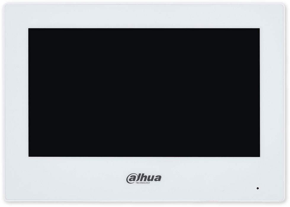 VTH2621GW‐P Korusan - Dahua VTH2621GW-P 7" TFT LCD Dokunmatik Ekran Çok Yönlü Mikrofon Villa Tipi İntercom İç Ünite Beyaz Kasa